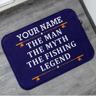 Personalisiert der Mann der Mythos der Fischfang L Badematte