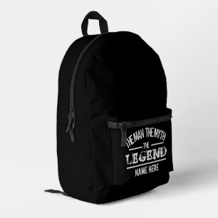 Personalisiert Der Mann Der Mythos Die Legende Bedruckter Rucksack