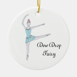 Personalisiert Dew Drop Fairy Keepake Nutcracker Keramik Ornament