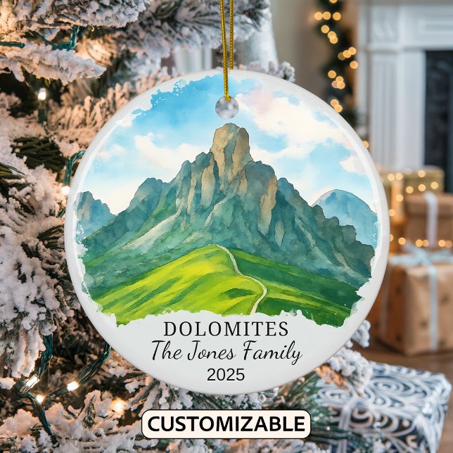 Personalisiert Die Dolomiten-Ornamente, Italien Keramik Ornament (Von Creator hochgeladen)