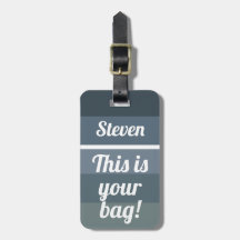 Personalisiert Dies ist Ihre Tasche Funny Gray Omb