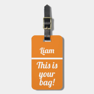 Personalisiert Dies ist Ihre Tasche   Funny Luggag Gepäckanhänger