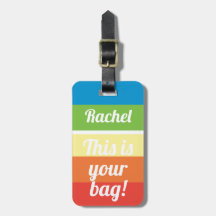 Personalisiert Dies ist Ihre Tasche Funny Rainbow 