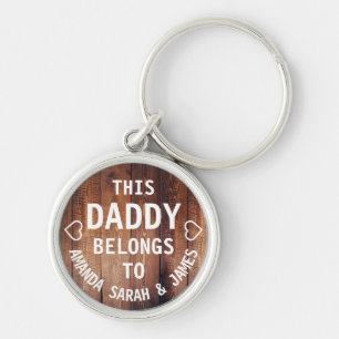 Personalisiert Dieser Daddy Gehört Zum Vatertag Schlüsselanhänger