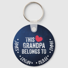Personalisiert Dieser Opa gehört Individuellen Nam Schlüsselanhänger
