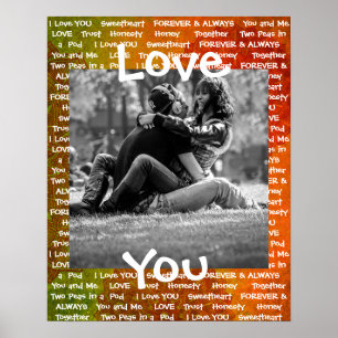 Personalisiert dieses "Liebe You"-Poster Poster