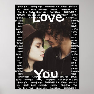 Personalisiert dieses "Liebe You"-Poster Poster