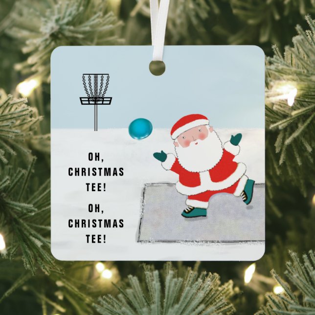Personalisiert Disk Golf Christmas Collectible 202 Ornament Aus Metall (InSitu)