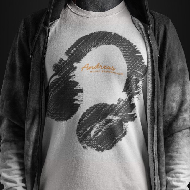 Personalisiert DJ T-Shirt d.j. Cool (cool music only)