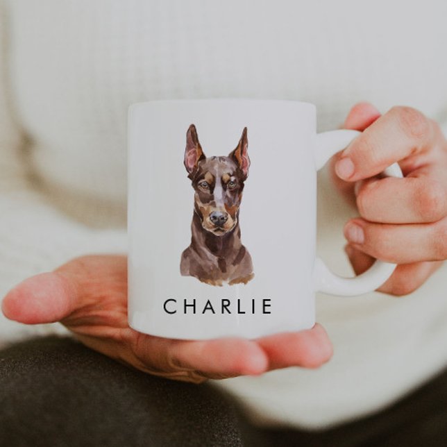 Personalisiert Doberman Dog Lover Tasse (Von Creator hochgeladen)