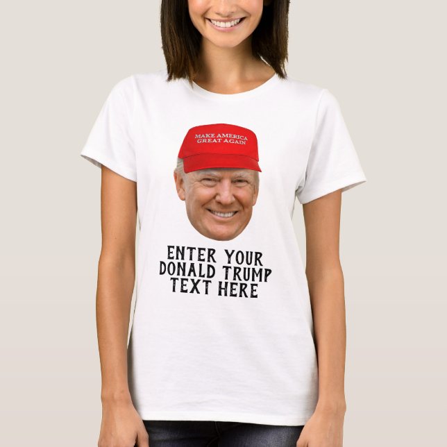 PERSONALISIERT DONALD TRUMP MAGA T-Shirt (Vorderseite)