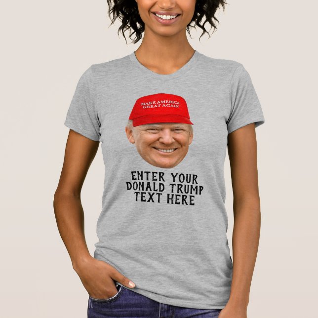 PERSONALISIERT DONALD TRUMP MAGA T-Shirt (Vorderseite)