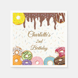 Personalisiert Donut Party Napkins Serviette