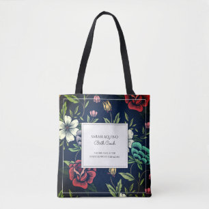 Personalisiert Doula Midfrau Floral Tote Bag