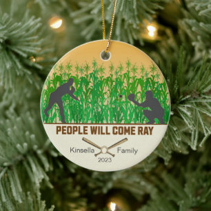 Personalisiert Dream Fields Baseball Weihnachten Keramik Ornament