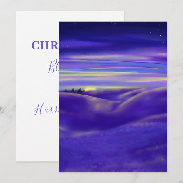 Personalisiert Drei Könige Weihnachten im Grünen (Vorne/Hinten)