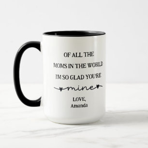Personalisiert 'Du bist mein' Muttertag Tasse