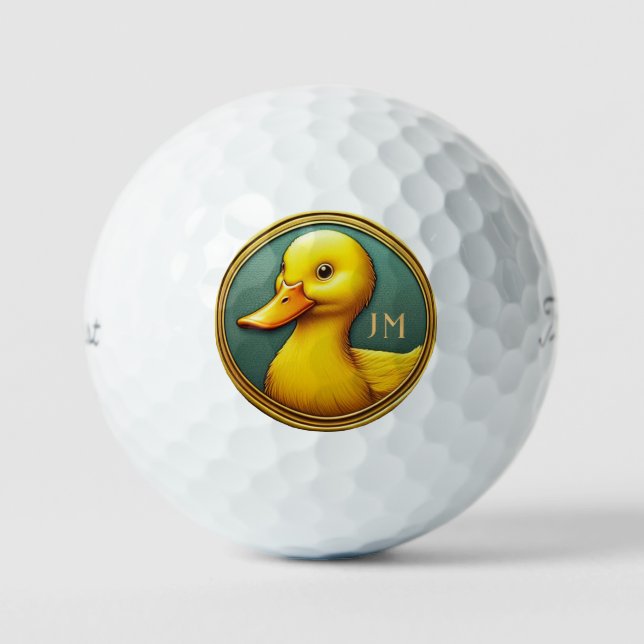 Personalisiert Duck Titleist Pro V1 Golfbälle (Vorderseite)