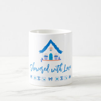 Personalisiert Dusche mit Liebe Baby Dusche Kaffeetasse