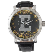 Personalisiert E Initial Silver Monogram Ihr Name