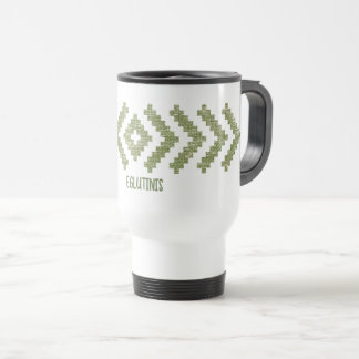 Personalisiert Eglutinis Baltic Pattern Vintag Reisebecher