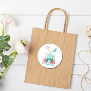 Personalisiert Eid Saeed Runder Aufkleber