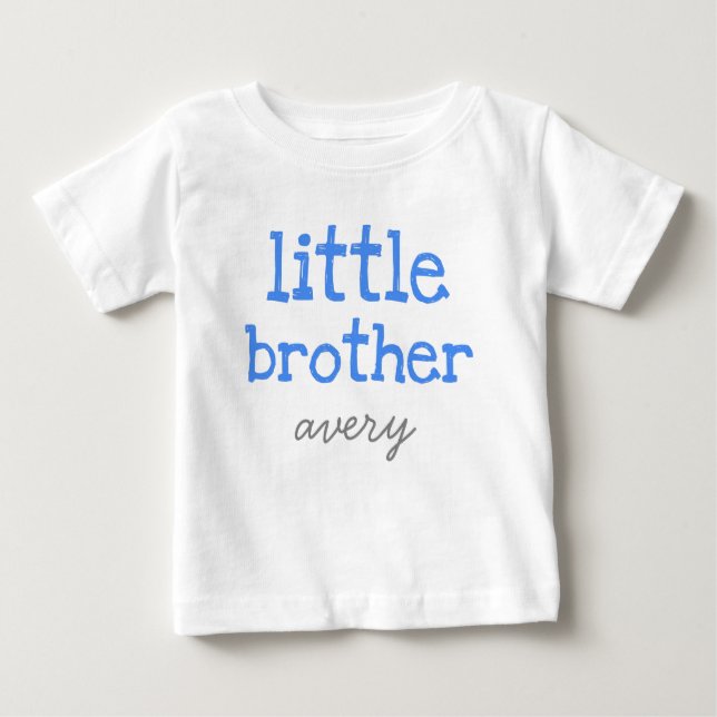 Personalisiert Einen Namen als blauer Text hinzufü Baby T-shirt (Vorderseite)