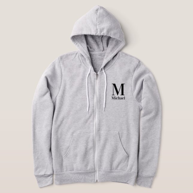 Personalisiert Einfach Mit Monogramm Hoodie (Ablage )
