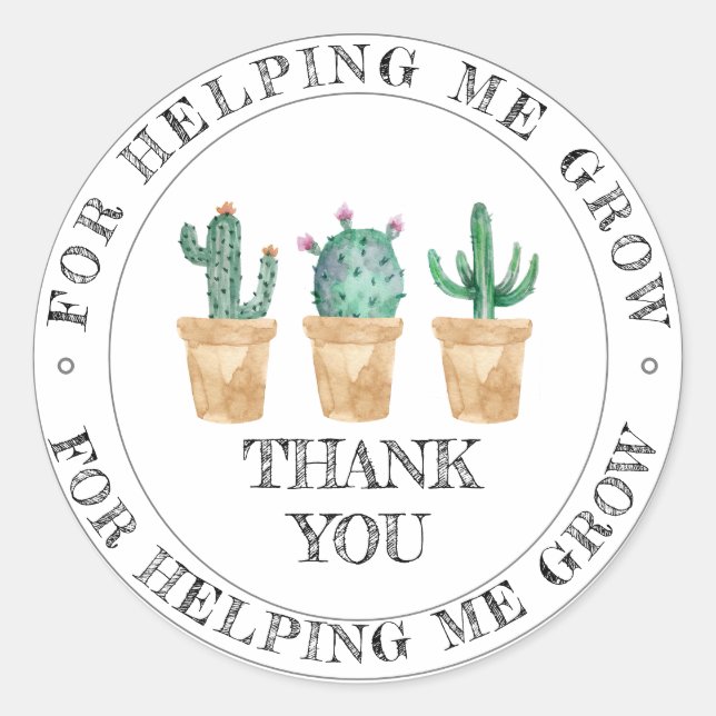 Personalisiert einfach, modern, Minimalistisch Dan Runder Aufkleber (Vorderseite)