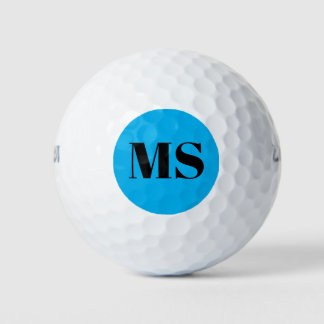 Personalisiert-Einfache Monogramm-Modernität Golfball