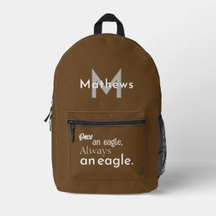 Personalisiert einmal ein Adler, immer ein Adler.  Bedruckter Rucksack