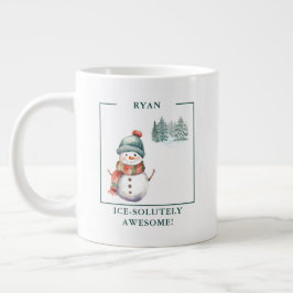 Personalisiert "Eissolut Phantastisch!" Snowman-Ta Jumbo-Tasse
