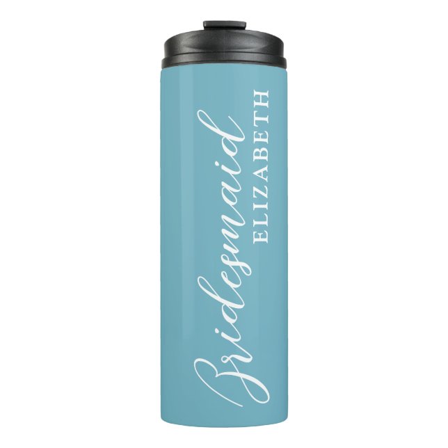 Personalisiert Elegant Bridesmaid Thermosbecher (Vorderseite)