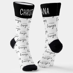 Personalisiert Elegant Future Lawyer Socken