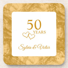 Personalisiert Elegant Modernes Party zum 50. Jubi Getränkeuntersetzer