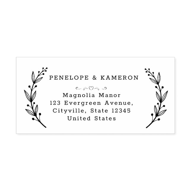 Personalisiert Elegant Permastempel (Design)