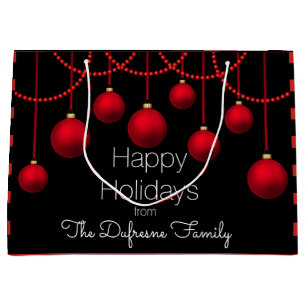 Personalisiert & elegant Weihnachten Große Geschenktüte