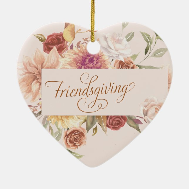 Personalisiert Elegante Freundlichkeit und Unterha Keramik Ornament (Hinten)