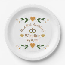 Personalisiert Elegante Hochzeit mit weißer Blüte