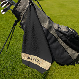 Personalisiert Elegante Modernes Golfer Mit Monogr Golfhandtuch