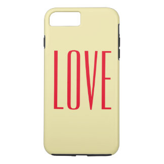Personalisiert Elegante Rote Liebe iPhone 8 Plus/7 Plus Hülle