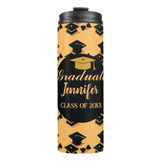 Personalisiert Eleganter Moderner Abschluss für Sk Thermosbecher (Vorderseite)