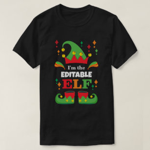 Personalisiert Elf Shirt: Custom Christmas Geschen T-Shirt