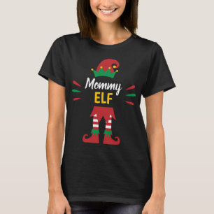 Personalisiert Elf T - Shirt   Mommy Elf
