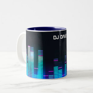 Personalisiert Equalizer-Tasse Zweifarbige Tasse