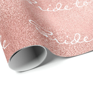 Personalisiert erröten die Braut, zum Geschenkpapier