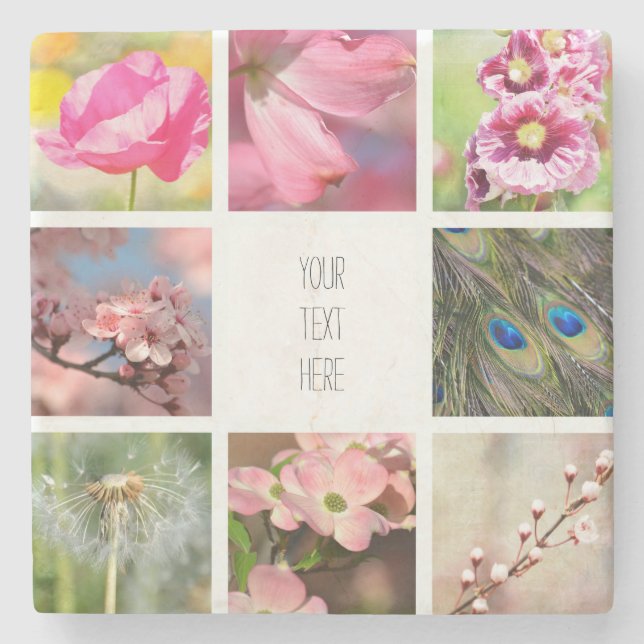 Personalisiert erstellen Sie Ihre eigene FotoColla Steinuntersetzer (Vorderseite)