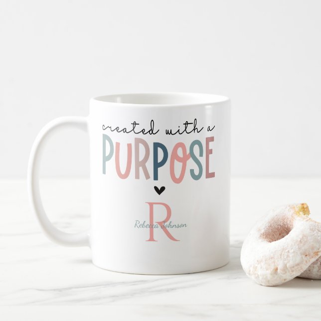 Personalisiert erstellt mit einem Zweck Kaffeetasse (Mit Donut)