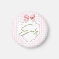 Personalisiert Everly Baby Girl Kinderzimmer Bow&G