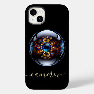 Personalisiert Evil Eye Dark Blue Case-Mate iPhone 14 Plus Hülle